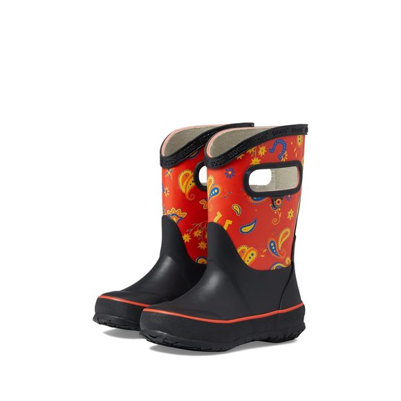 BOGS Rain Boot Western (Toddler/Little Big Kid), Red Multi, 3 US Unisex - Picture 1 of 1
